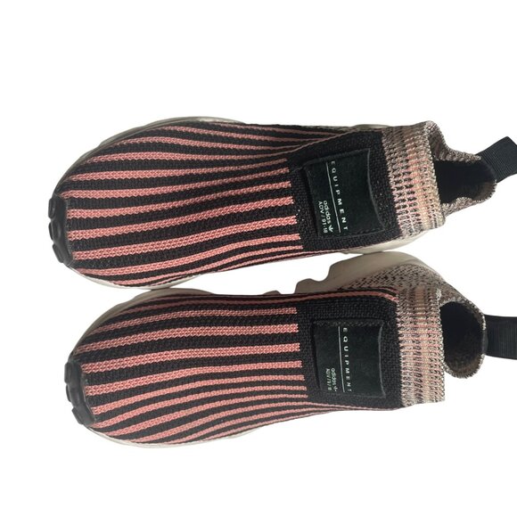 Adidas Equipment ADV 91-18 Sneakers Womens 5.5 Pink/Black Striped Slip-On - Picture 5 of 6